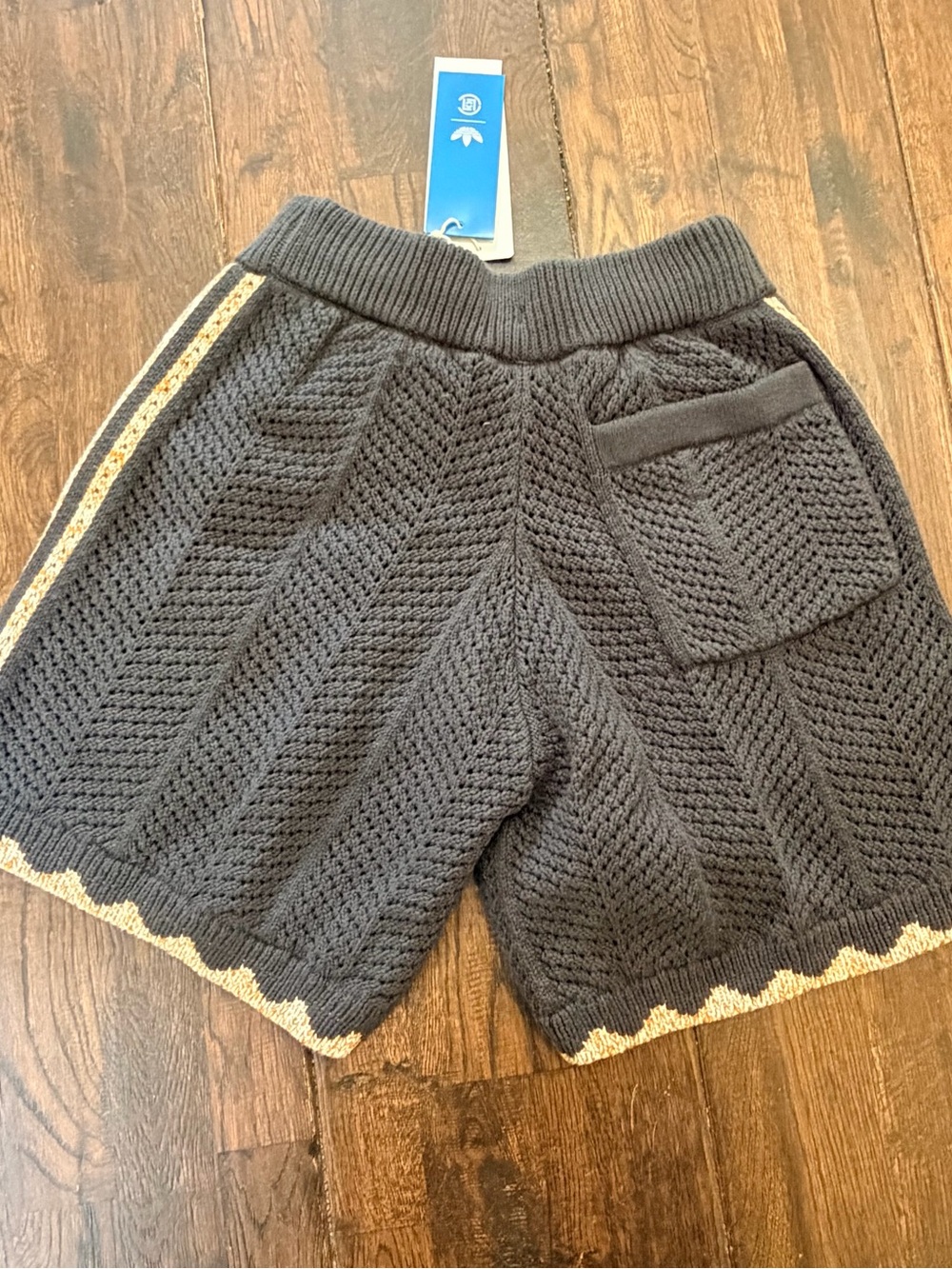 adidas CLOT Crochet Edison Chen Carbon Knit Shorts NWT Unisex - Picture 2 of 12